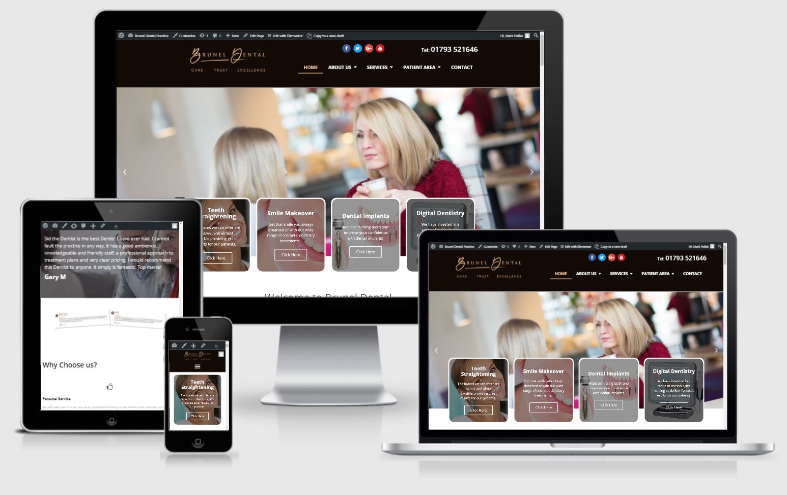 brunel dental practice website